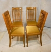 SHAPLAND & PETTER SET OF 4 OAK DINING CHAIRS c1900