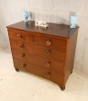 ANTIQUE GEORGE IV MAHOGANY CHEST OF DRAWERS c1820-30